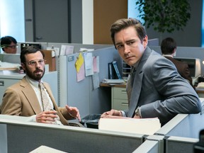 Scoot McNairy (left) and Lee Pace star in AMC's "Halt and Catch Fire."