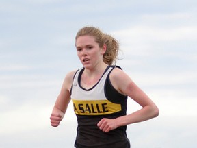 La Salle's Heather Jaros is among the Kingston Area qualifiers for the Ontario track and field championships following a record-setting win in the senior girls 1,500 metres at the East Regionals. (Whig-Standard file photo)