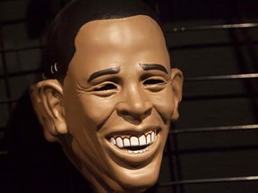 A Barack Obama mask. (REUTERS/Andrew Burton, file)