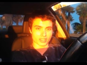 A frame grab from a video that was posted on You Tube by an individual who identified himself as Elliot Rodger.

REUTERS/Elliot Rodger/YouTube