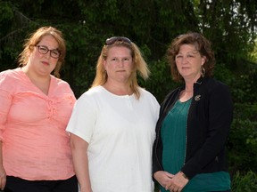 Erin Cantebury Landry, Sheri Grabstas and Catherine Stephen all have children in special education and are frustrated with the TVDSB and the province in London. (DEREK RUTTAN/ The London Free Press /QMI AGENCY)