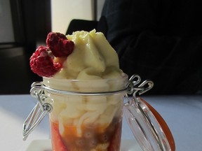 A lovely fruit parfait finished off a recent lunch at La Ronde.