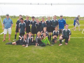Last Sunday, the Portage FC U13 soccer team completed a perfect run through the U13B Rec division in this year’s Children’s Hospital Soccer Tournament.