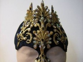 This gold-trimmed headpiece was one of the items stolen from a Cirque du Soleil production in Vancouver, police say. (Vancouver police photo)