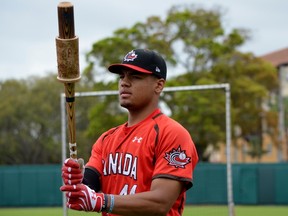 Gareth Morgan should go in the first or second round in the MLB draft on Thursday night. (Alexis Brundicki/photo)