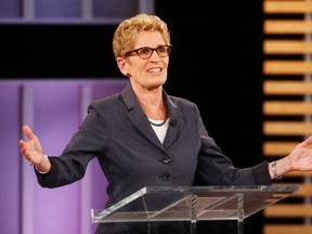 Liberal leader Kathleen Wynne at Tuesday's debate. (REUTERS)