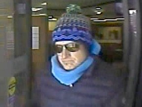 Police released this photo on the man they dubbed the "Box Cutter Bandit" in April 2014 and alleged he held up three banks in the city's west end. (Photo courtesy Toronto Police)