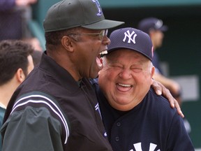 Don Zimmer (right) died Wednesday at age 83. (Reuters)