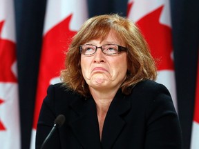 Canada's Information Commissioner Suzanne Legault listens to a question during a news conference upon the release of her report in Ottawa October 17, 2013. (REUTERS/Chris Wattie)