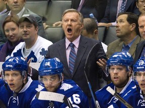 The last time Ron Wilson was behind an NHL bench was as head coach of the Maple Leafs. (REUTERS)