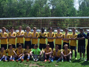 The St. Joseph's Catholic High School boys soccer team. 

Ben Forrest/Times-Journal