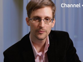 (FILES) A recent, undated handout photo received from Channel 4 on December 24, 2013 shows US intelligence leaker Edward Snowden preparing to address his television Christmas message. Fugitive US intelligence contractor Edward Snowden is seeking to extend his refugee status in Russia, his lawyer said on June 4, 2014, despite Snowden saying recently he wants to move to the United States or Brazil.