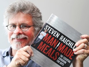 Author Steven Raichlen with his cookbook-Man made Meals photographed  on Wednesday May 14, 2014. (Veronica Henri/Toronto Sun/QMI Agency)