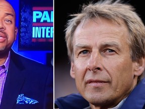 Michael Wilbon and Jurgen Klinsmann. (YouTube/AFP)