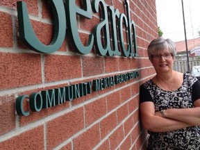 Search Community Services executive director Vicky Stevens founded the organization 35 years ago. She leaves her post at the end of June, 2014 due to the organization's amalgamation with Canadian Mental Health Association Middlesex. Stevens will be honoured for her service on June 18. ELENA MAYSTRUK/ AGE DISPATCH/ QMI AGENCY
