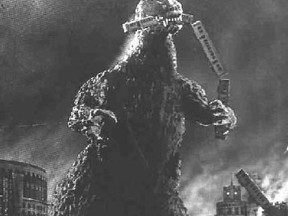 Godzilla is pictured in this image taken from the 1954 Japanese film "Godzilla." (File photo)