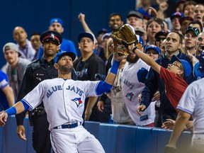 Blue Jays' Jose Bautista had a rather interesting night against the Cardinals on Friday. (Ernest Doroszuk/Toronto Sun)