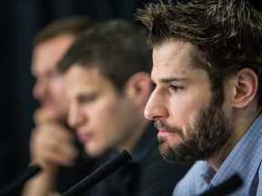 Vancouver Canucks' Ryan Kesler during an end of season news conference, in Vancouver, B.C. on April 14, 2014. (Carmine Marinelli/Vancouver 24hours/QMI Agency)