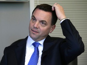 Ontario PC leader Tim Hudak met with the Sun's Editorial Board in Toronto, Ont. on Friday June 6, 2014. Craig Robertson/Toronto Sun/QMI Agency