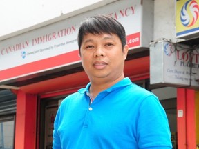 Benjie Rustia, manager of Canadian Immigration Consultancy in Alabang, Manila, Philippines. Bryan Passifiume photo/QMI Agency