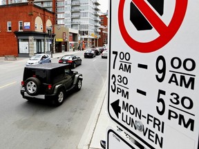 A stretch of Bank Street, north of the Queensway, is supposed to be the area of the city where you will most likely be ticketed in Ottawa. 
Errol McGihon/Ottawa Sun/QMI Agency