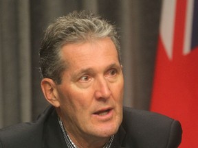 Brian Pallister accused the NDP of doctoring Conference Board reports. (Chris Procaylo/Winnipeg Sun)
