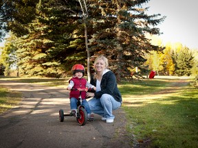 The city of Leduc has over 50km of walking trails that are kept open year-round.