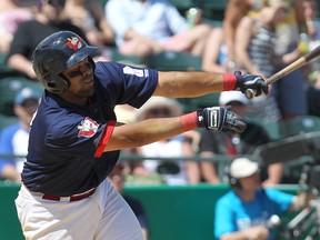 Winnipeg Goldeyes catcher Luis Alen's hitting has improved dramatically in the past week. (Kevin King/Winnipeg Sun file photo)