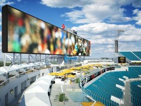 A look at some of the poolside cabanas that can be rented for Jacksonville Jaguars home games.