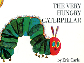 Amazon officials said The Very Hungry Caterpillar board book by Eric Carle was the top-selling children's book, both locally and across the country.