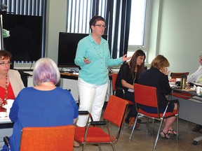 Kimberley MacKinnon, community physician recruitment consultant with Alberta Rural Physician Action Plan, hosted a culture awareness workshop June 6 at the Vulcan County administration building's classroom. 
Simon Ducatel Vulcan Advocate