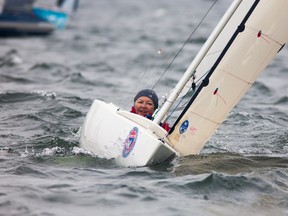 Kingston sailor Audrey Kobayashi competes in the C. Thomas Clagett Jr. Memorial Clinic and Regatta in Newport, R.I., last year. (Supplied photo)