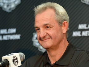 Head coach Darryl Sutter is on the verge of winning his second Stanley Cup with the Los Angeles Kings. (Kirby Lee/USA TODAY Sports)