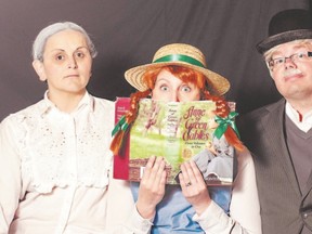 Jennifer Ferreira, Karen Chalmers and Mark Chalmers star in Ann With An `E?, a parody of Anne of Green Gables at The ARTS Project for the Fringe Festival. (Special to QMI Agency)