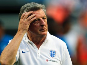 England manager Roy Hodgson showed good composure when grilled by the World Cup media Tuesday. (Reuters)