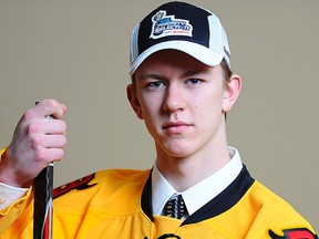 Brandon Saigeon, the fourth overall selection at the 2014 OHL draft, is one of two Belleville Bulls chosen to attend the U17 Canada camp in Calgary. (OHL Images)