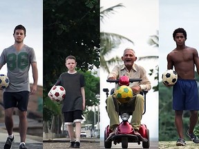 McDonald's assembled a soccer trick-shot dream team that includes Argentine model Fiorella Castillo and Ciaran Duffy for its World Cup commercial. (YouTube)