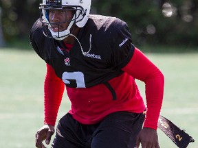 Ottawa RedBlacks DB Jovon Johnson during training camp on Tuesday June 10, 2014. Errol McGihon/Ottawa Sun/QMI Agency