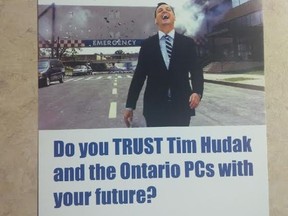 The Conservatives demanded an apology over this flyer. (PC Party handout)