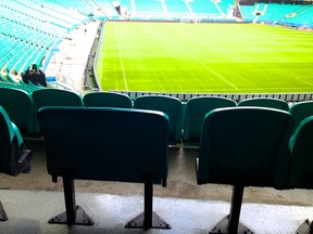 World Cup organizers have installed "supersized" seats at the Arena Fonte Nova in Salvador, Brazil. (Kurtis Larson, QMI Agency)
