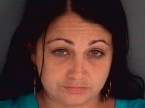 Ashley Nicole Chiasson is shown in this handout photo by Clay County, Florida, Sheriff's Office released on June 11, 2014. The Louisiana woman spent five weeks in a northern Florida jail after being wrongly arrested - twice. 
REUTERS/Clay County Sheriff's Office/Handout via Reuters