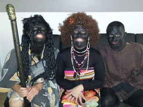 Several Paris police officers are in trouble after photos surfaced of them in blackface at a "negro" party, French media report.
(Facebook photo)