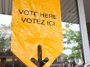 A voting station in Don Valley West riding in Toronto. (REUTERS/Mark Blinch)