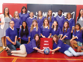 The La Verendrye Voyageurs won the Portage la Prairie School Division Girls’ Soccer title after a 3-0 win over Ecole Arthur Meighen last Wednesday.