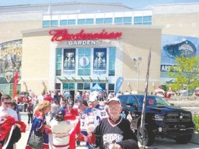 R.L. Aubrey?s father-in-law, a Second World War veteran, may not have liked the final result of the Memorial Cup, but he?s pleased with the response of a parking lot manager. (Submitted photo)