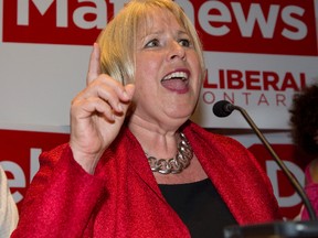 Deb Matthews thanks her supporters at her victory party after winning the riding of London North Centre in London, Ontario on Thursday, June 12, 2014.  Matthews was health minister and deputy premier in the last parliament. DEREK RUTTAN/ The London Free Press /QMI AGENCY