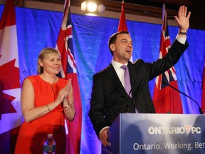 Ontario PC leader Tim Hudak announced he is stepping down as leader Thursday night after defeat  in the provincial election.
 June 12 2014
Bob Tymczyszyn/St. Catharines Standard/QMI Sun Media