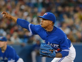 Blue Jays' starting pitcher Marcus Stroman will make his New York City debut on Tuesday night against his hometown Yankees. (REUTERS/PHOTO)