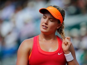 Canadian Eugenie Bouchard was upset in the first round of the Topshelf Open by American Vania King Tuesday. (REUTERS file photo)