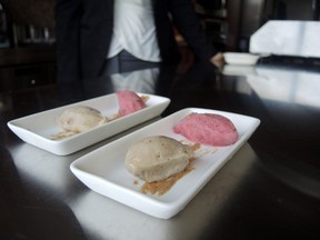 McGill studens Karine Paradis and Jonathan Khouzam have created ice cream that doesn't melt. (ANNE-CAROLINE DESPLANQUES/QMI AGENCY)